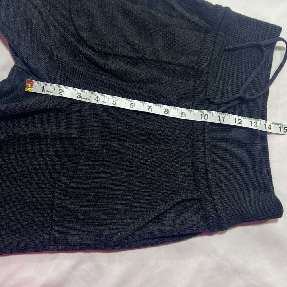 Lululemon Knit Joggers Charcoal Gray Drawstring Ribbed Cuffs - Picture 4 of 10